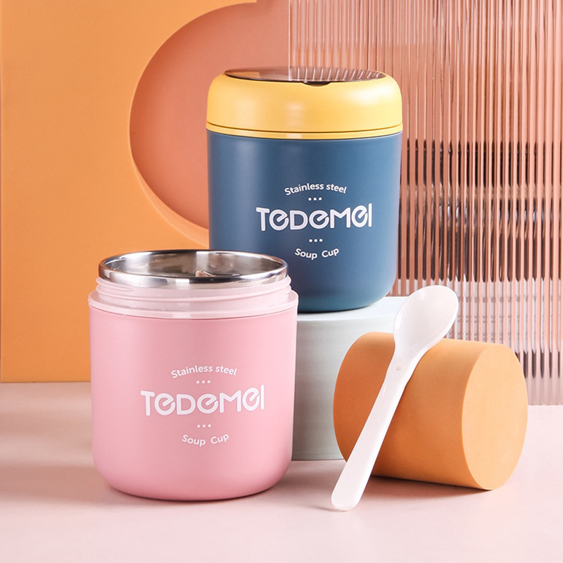 Food Storage Thermos - Stainless Steel Vaccum Cup Soup Lunch
