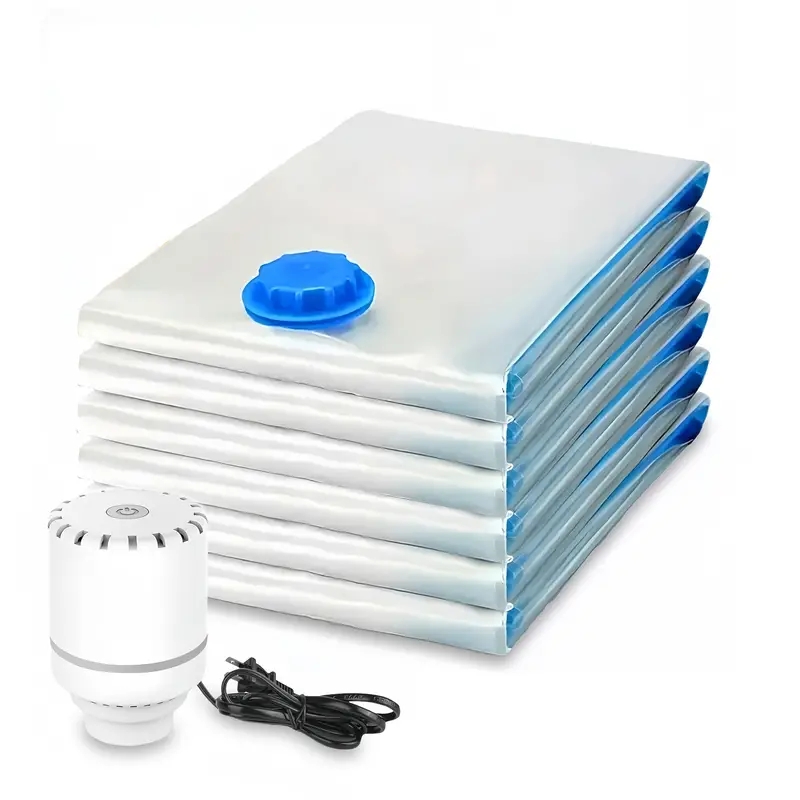 Food Storage Vacuum Bags - Compressed Bag Electric Pump, Travel Vacuum