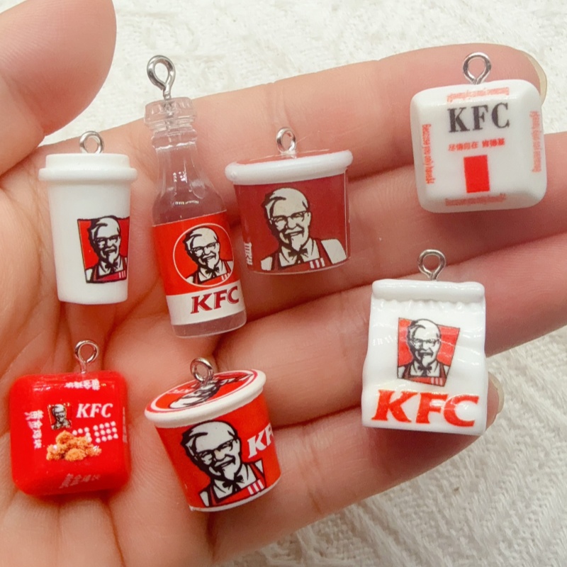 Food Storage For - 10pcs cartoon resin food bag keychain,