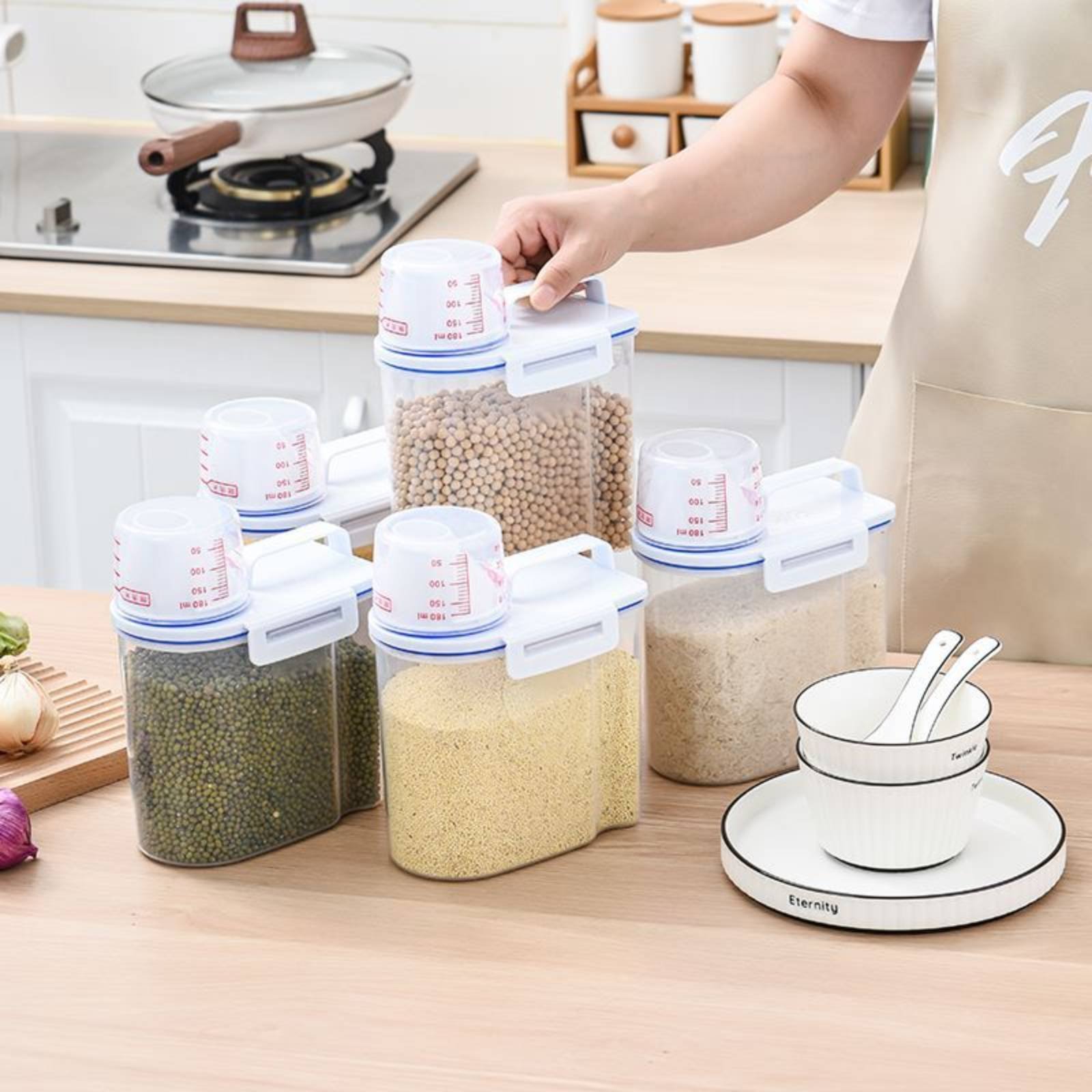 Food Storage Safe - Rice Storage Container Safe Rice Dispenser