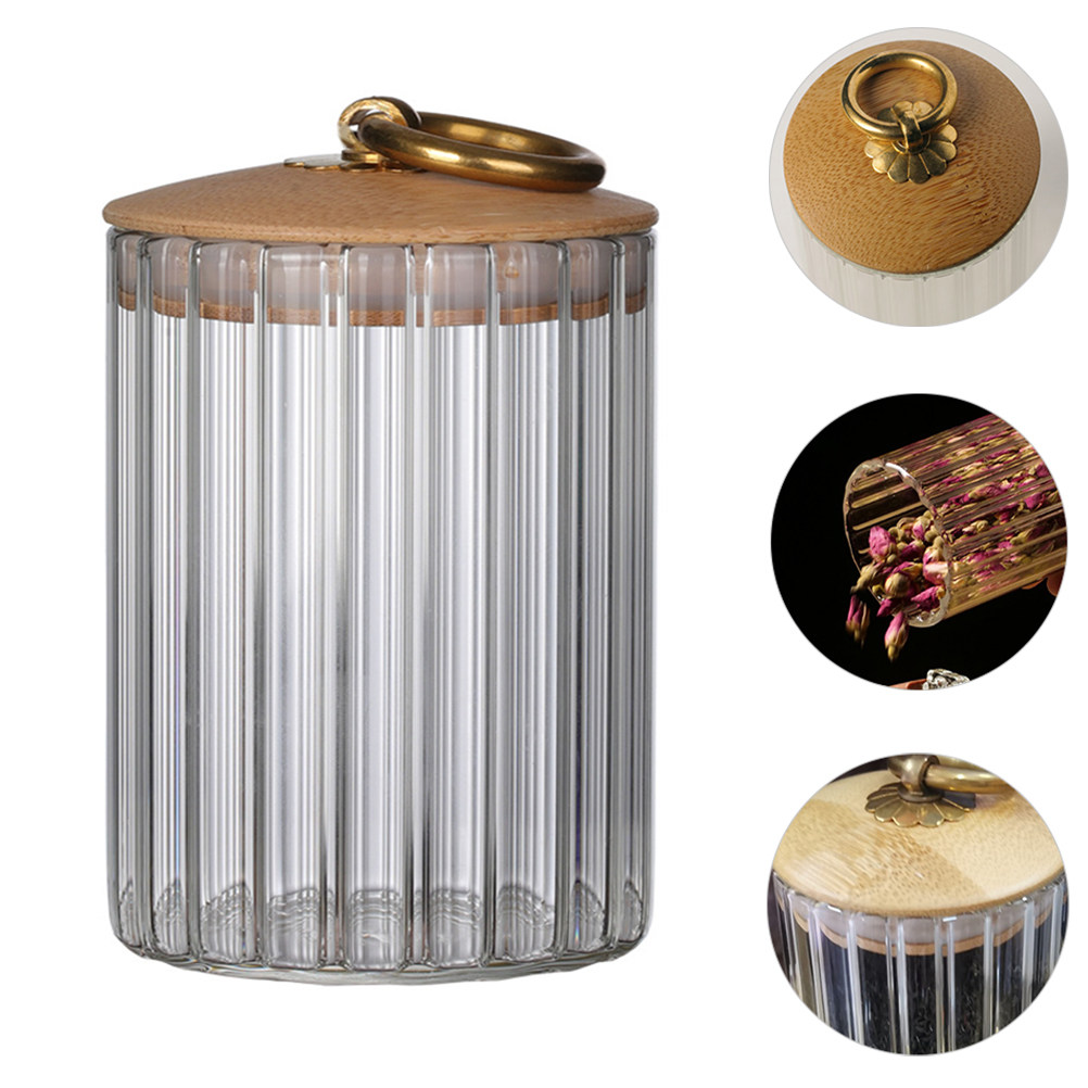 Food Storage With Glass Lids - Airtight Glass Storage Jars for Tea
