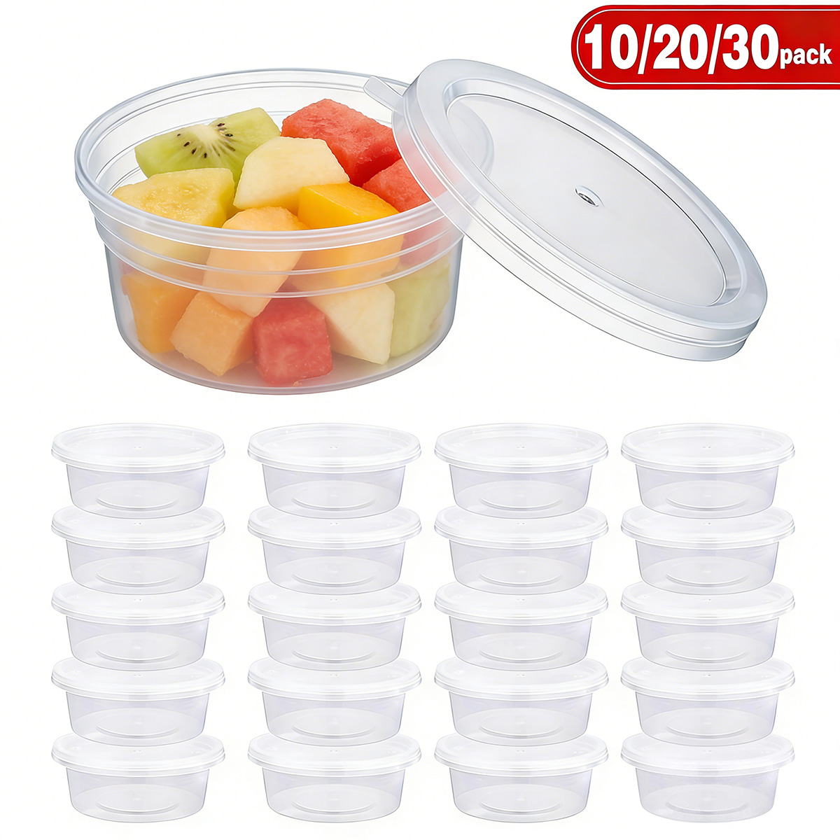 Food Storage Time - 10/20/40 Pack Small Slime Containers With