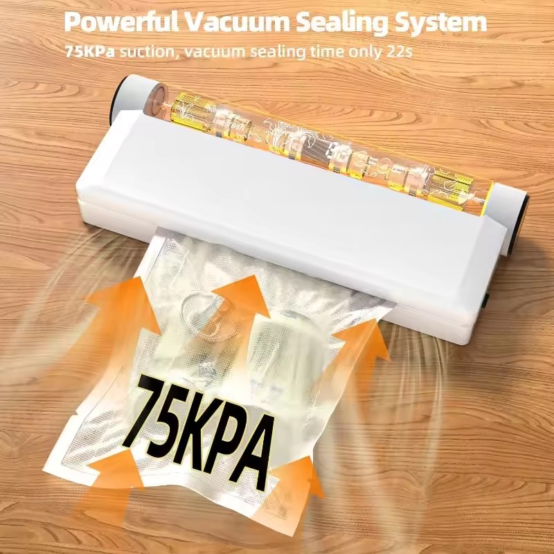 Food Storage Vacuum Bags - Food Storage Vacuum Sealer Machine 75KPA
