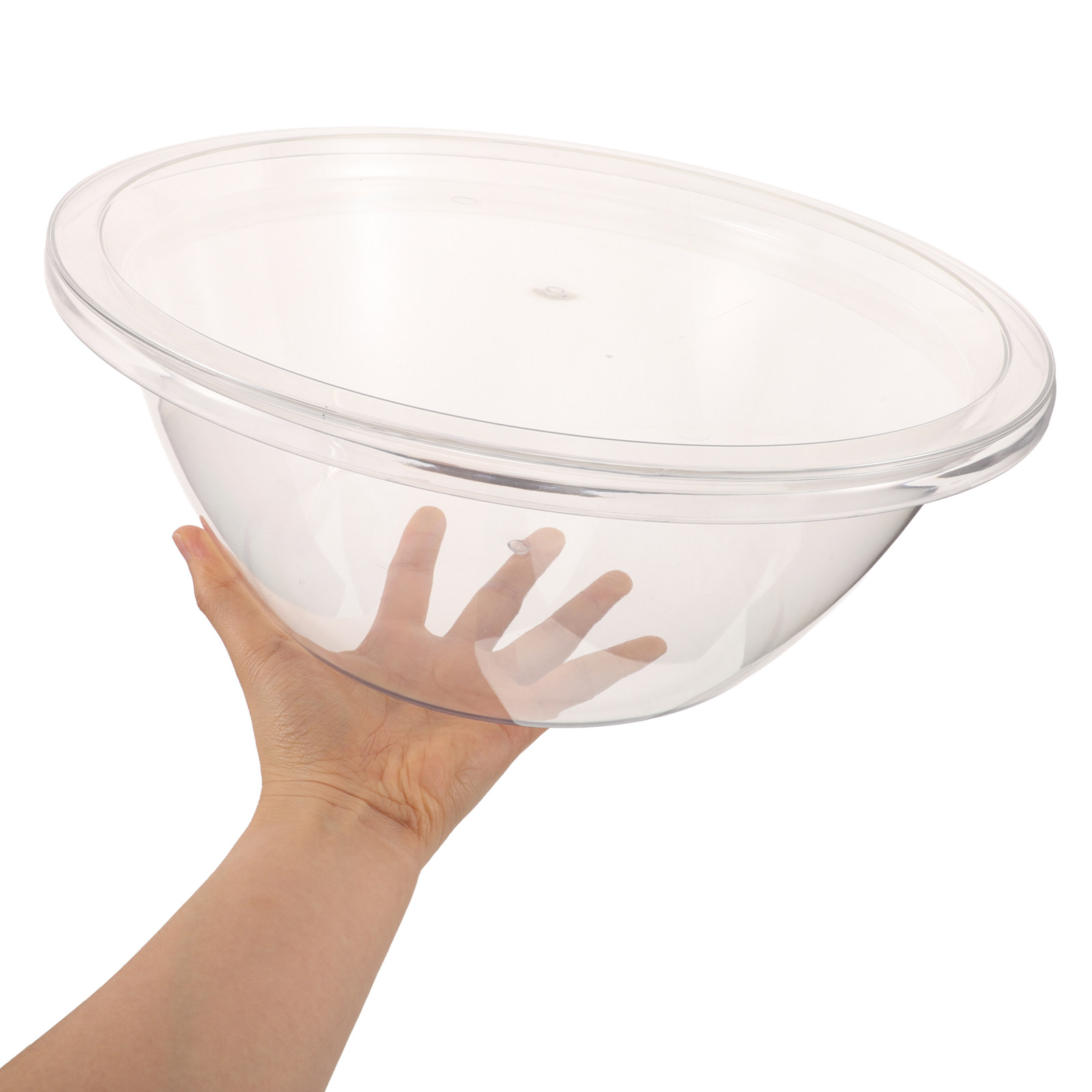 Food Storage Bowls - 2Sets Plastic Baking Mixing Bowls Clear