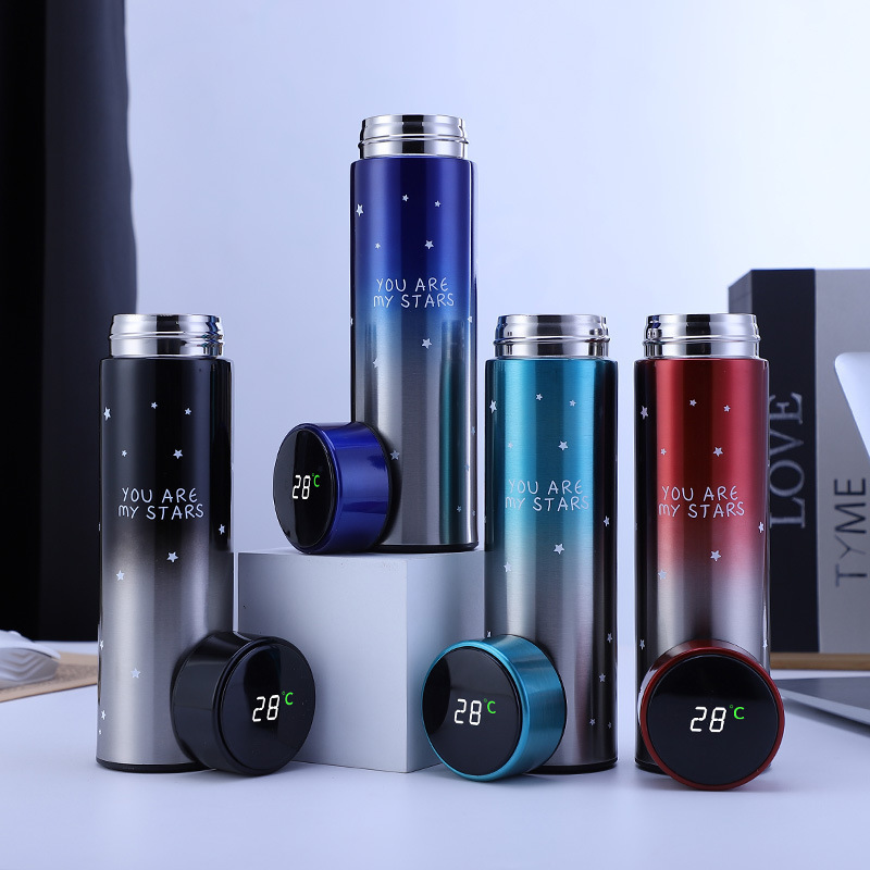 Food Storage Thermos - Smart Stainless Steel Thermal Bottle Display