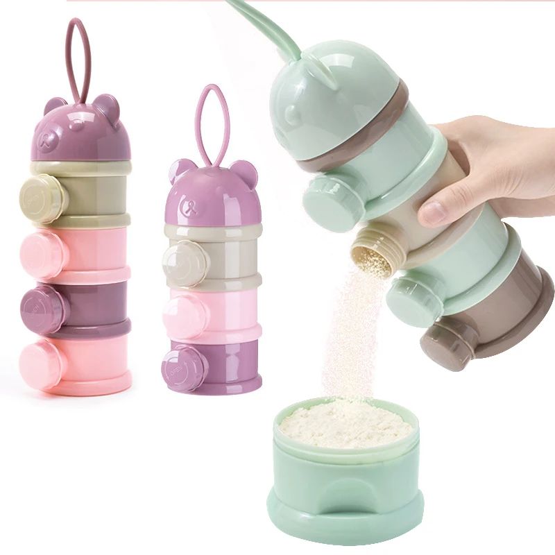 Portion Control Container - 3/4Layer Baby Portable Baby Food Storag