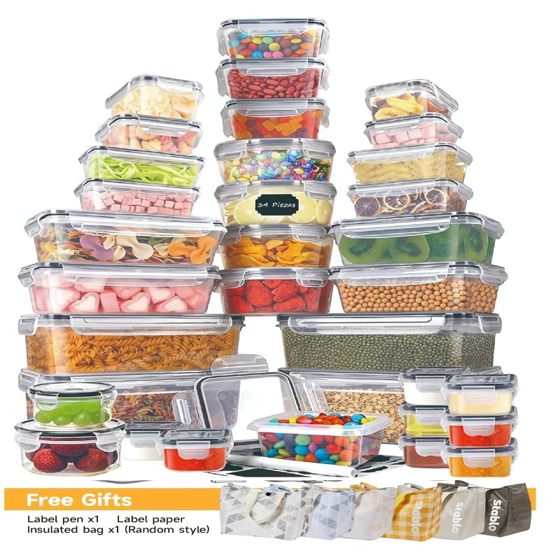 Food Storage Time - 48PCS BPA-Free Food Storage Set –