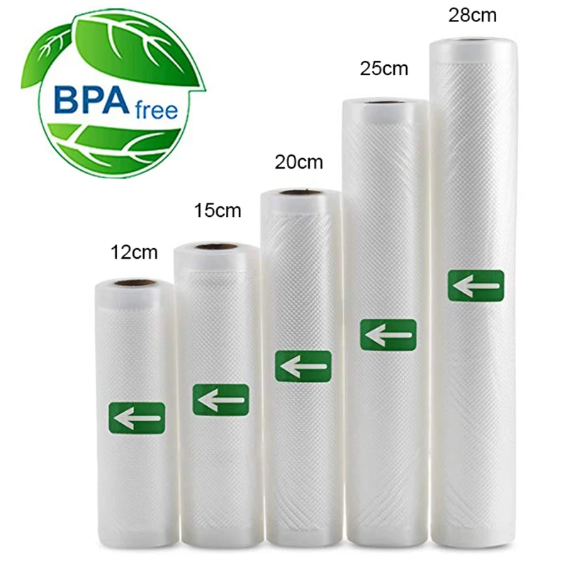 Food Storage Vacuum Bags - Sous Vide Roll Bags for Vacuum