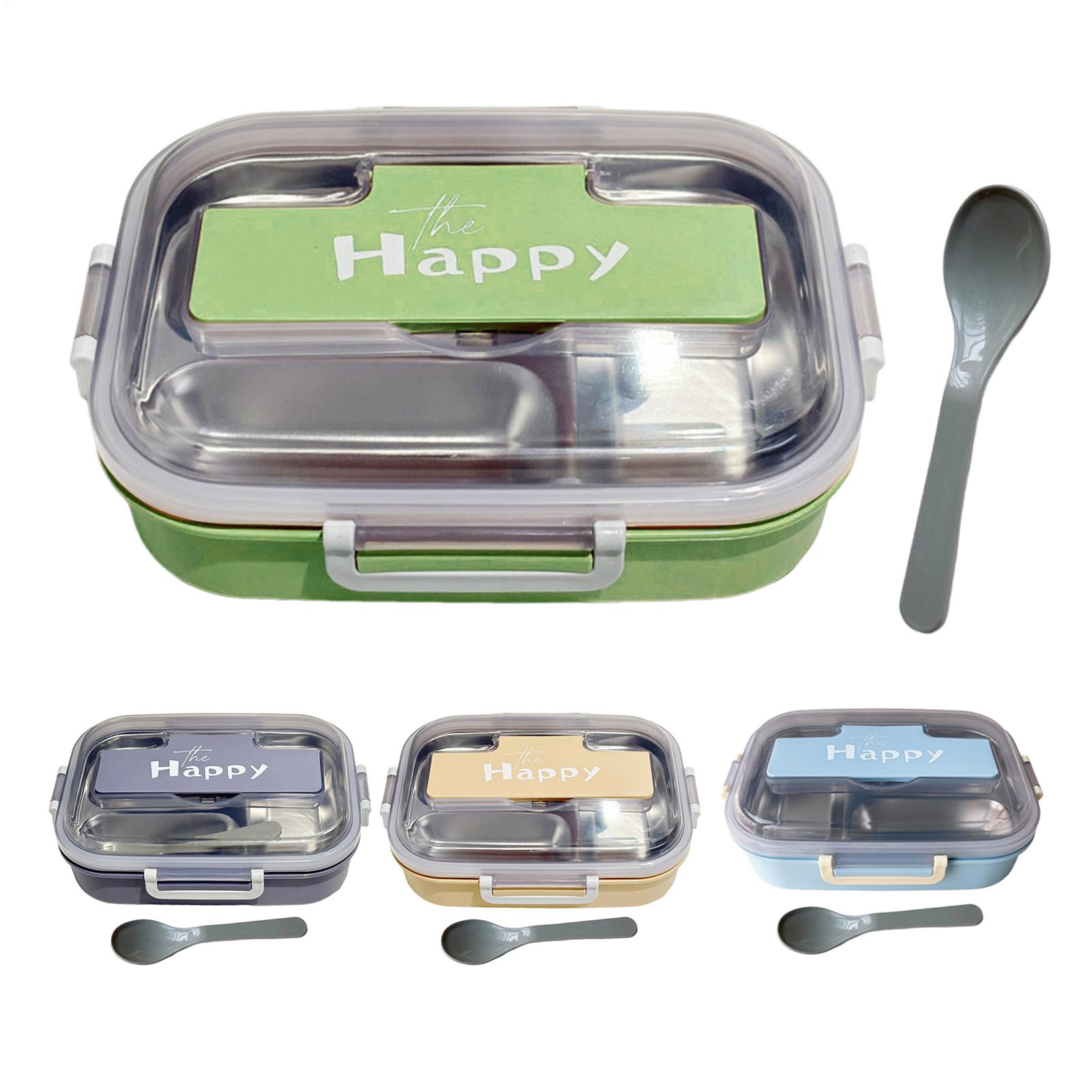 Food Storage Dividers - Portable Lunch Box Stainless Steel Divided