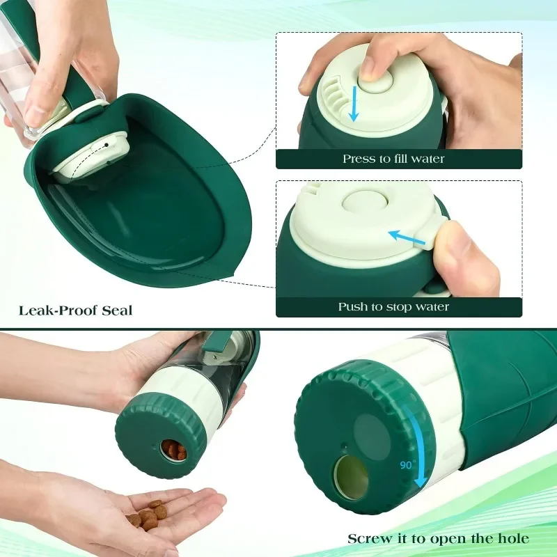 Dog Water Bottle Portable Dog  - огляд і ціна Portion Control Container