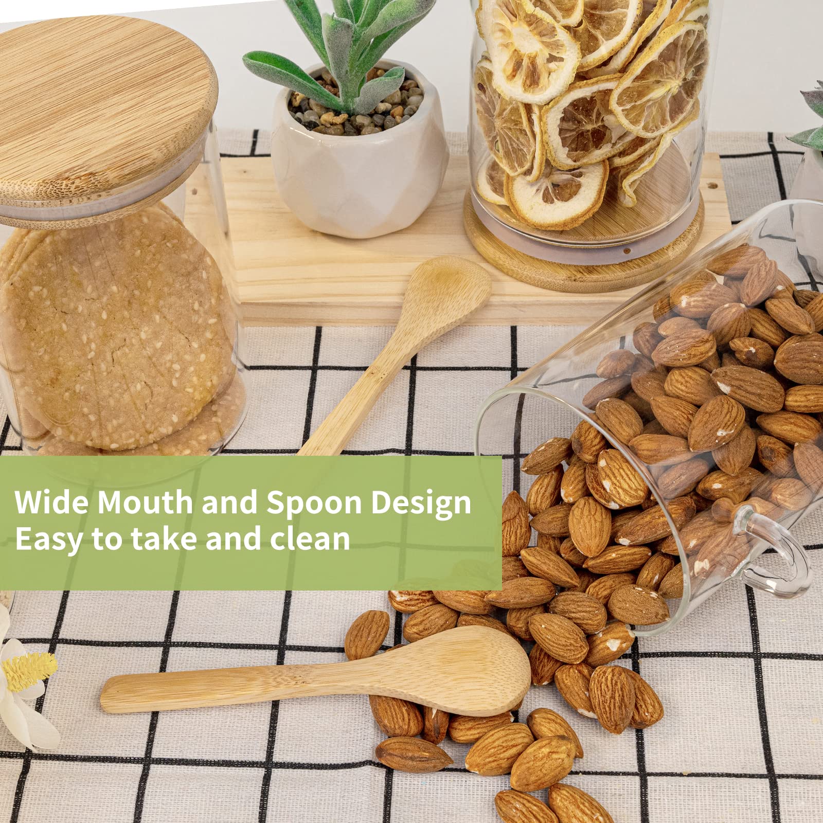 Airtight Food Storage Plastic  - огляд і ціна Food Storage Jars With Wooden Lids