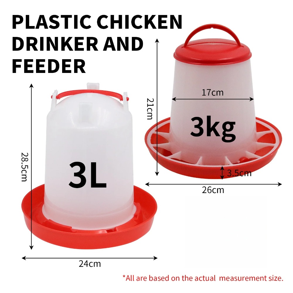 3kg+3L Poultry Feeder And Wate - огляд і ціна Portion Control Container