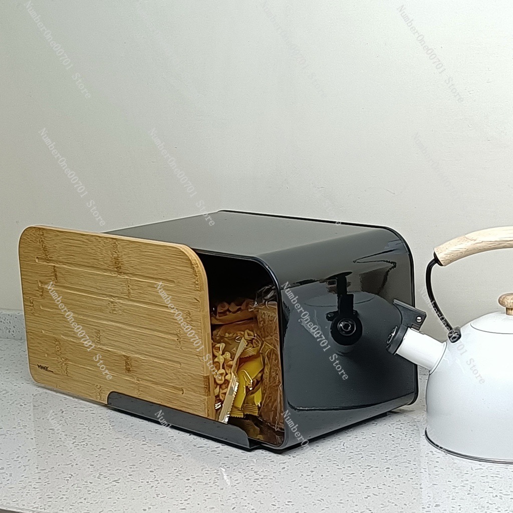 Kitchen Bread Box with Bamboo  - огляд і ціна Food Storage Bins