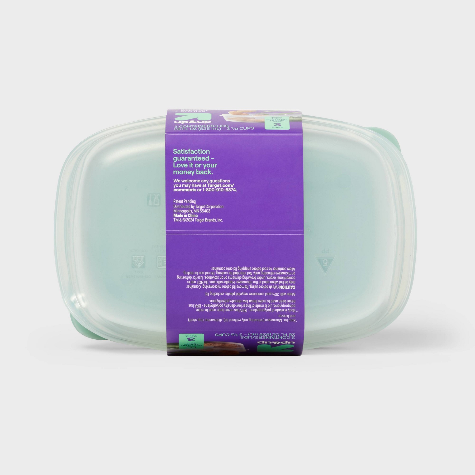 3ct Clear Plastic Divided Rect - огляд і ціна Food Storage Dividers