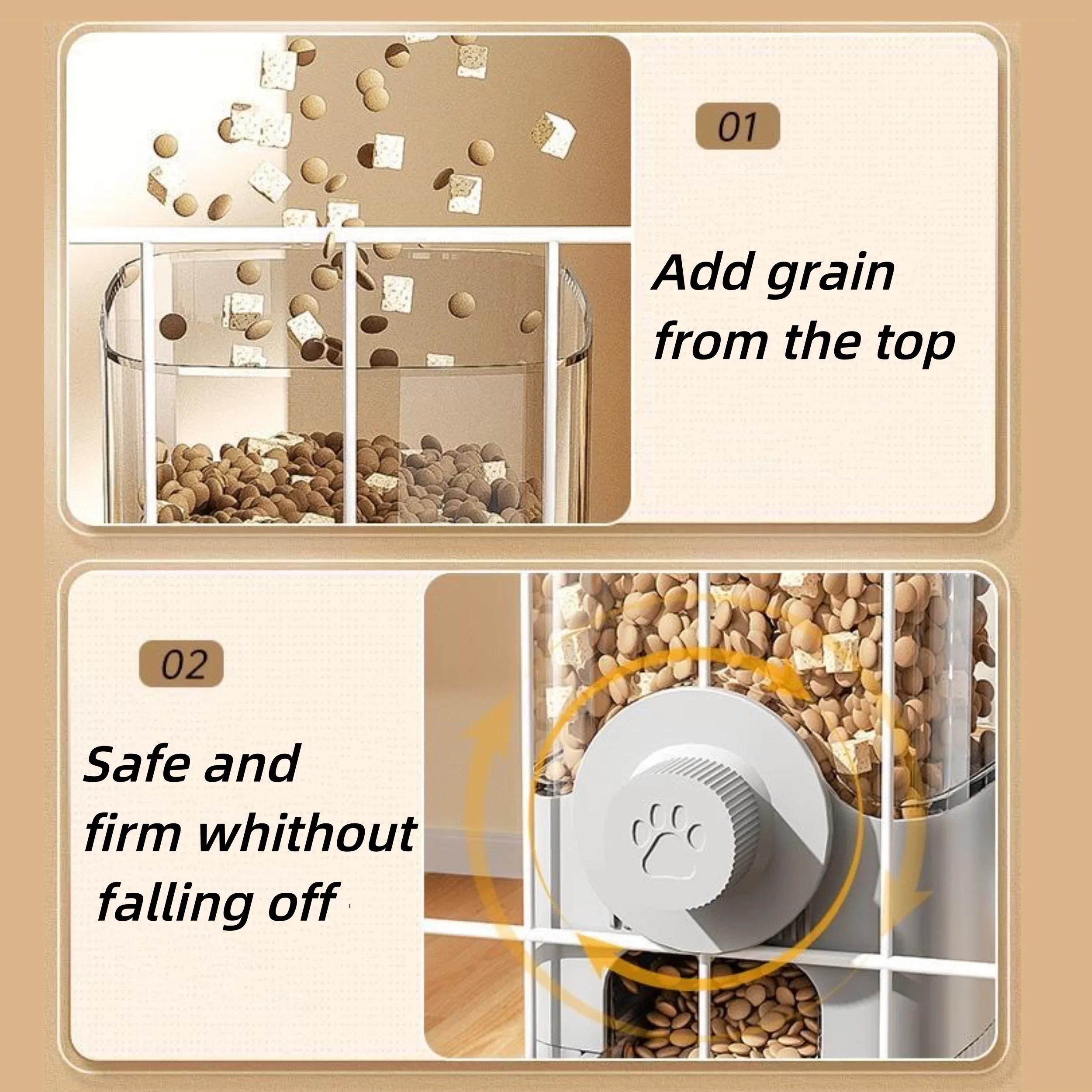 new tepy Hanging Automatic Pet - огляд і ціна Portion Control Container