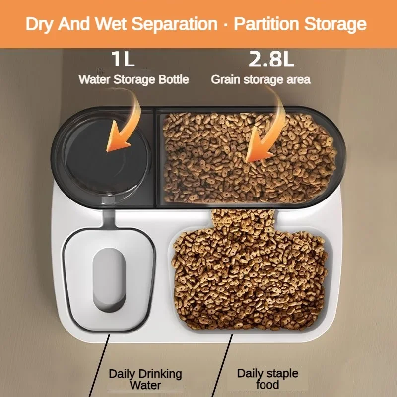 2 in 1 Pet Automatic Feeder Dr - огляд і ціна Dog Food Storage Xl