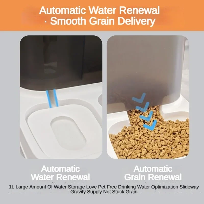 2 in 1 Pet Automatic Feeder Dr - огляд і ціна Dog Food Storage Xl