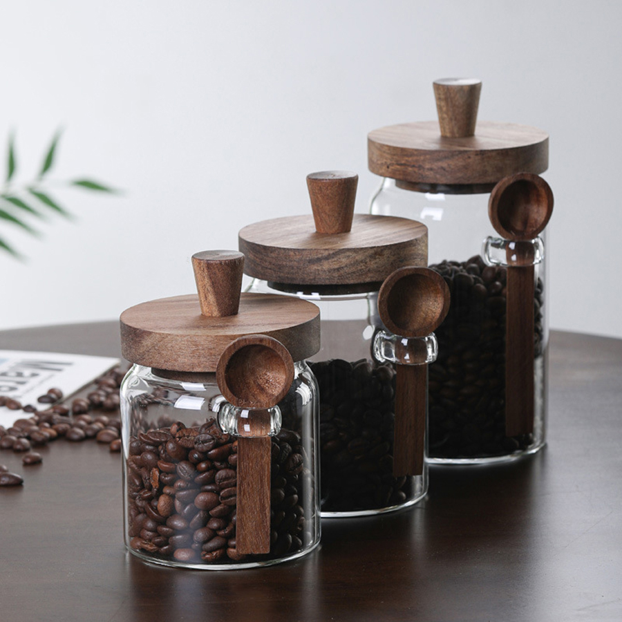 Glass Food Storage Containers  - огляд і ціна Food Storage Jars With Wooden Lids