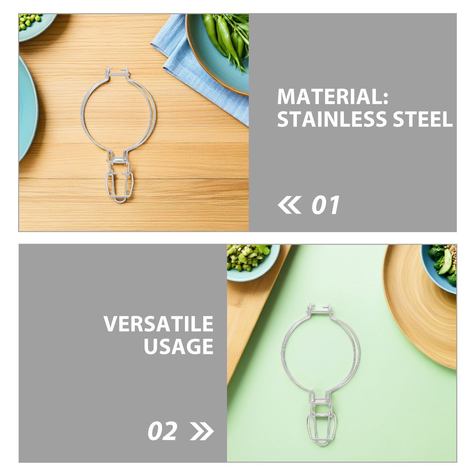 6Pcs Stainless Steel Glass Jar - огляд і ціна Lock And Lock Food Storage