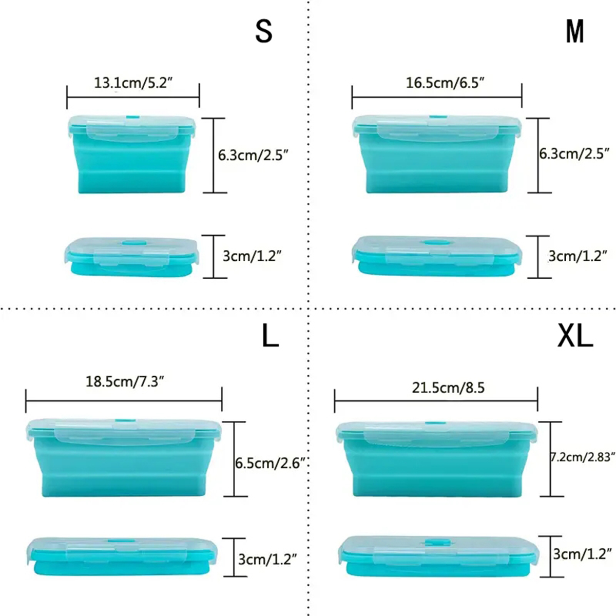 Collapsible Silicone Food Stor - огляд і ціна Food Storage Safe