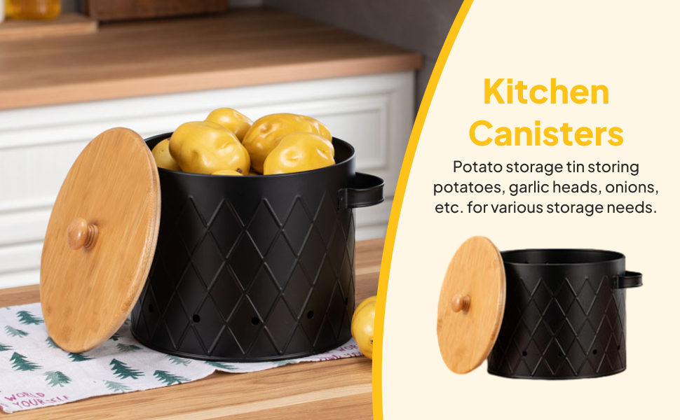 Potato Storage Tin Vintage Fre - огляд і ціна Food Storage For Restaurant