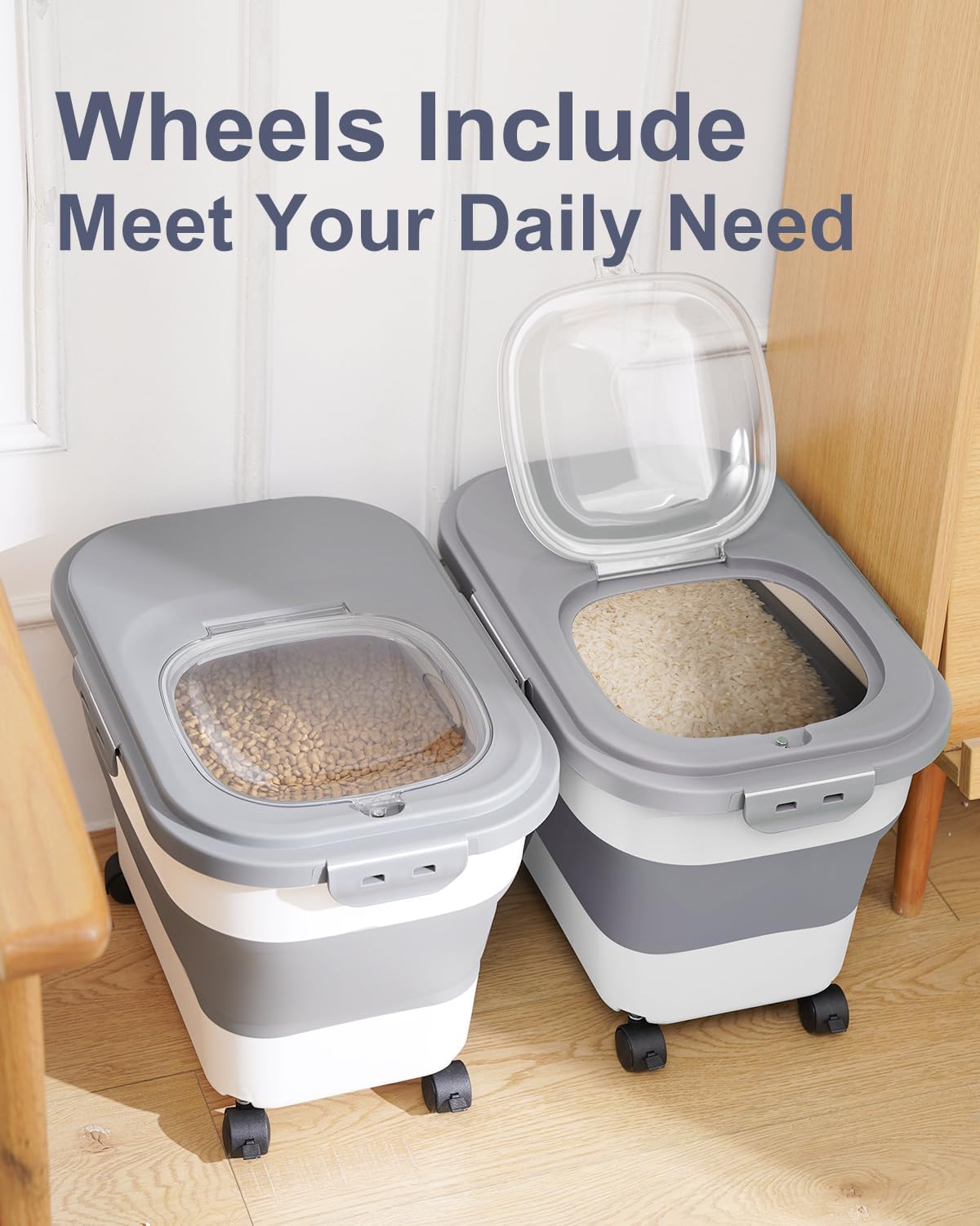 Large Capacity Cat Dog Food St - огляд і ціна Dog Food Storage Xl