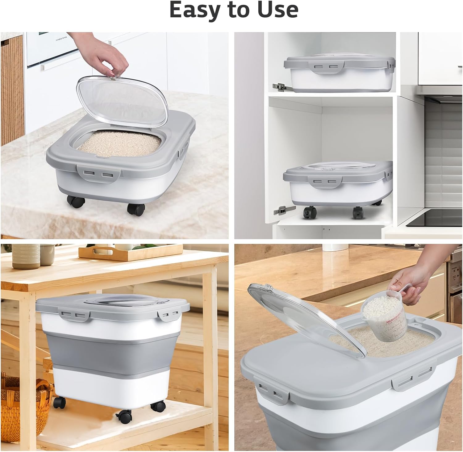 Large Capacity Cat Dog Food St - огляд і ціна Dog Food Storage Xl