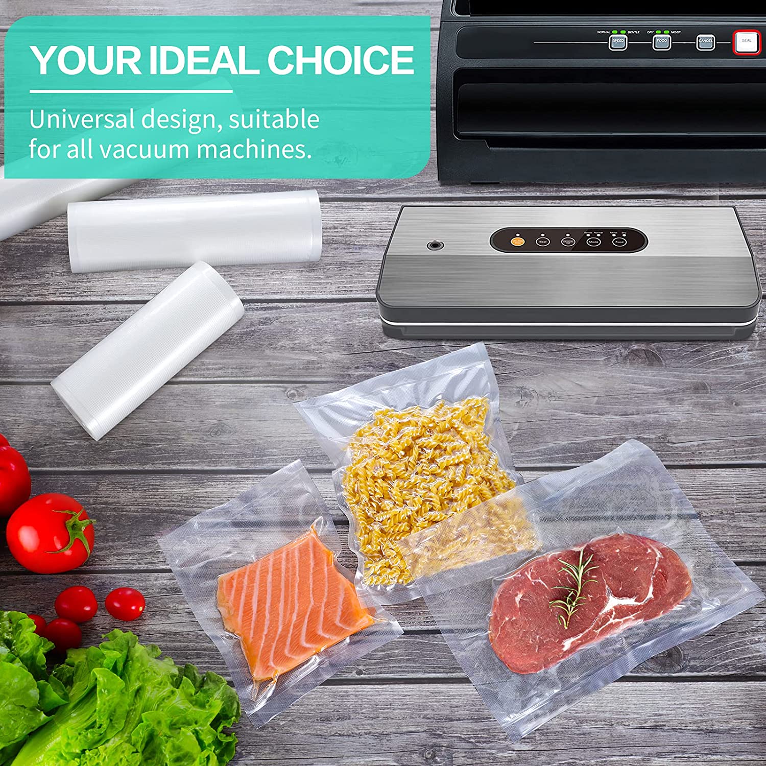 Kitchen Bags For Vacuum Food V - огляд і ціна Food Storage Vacuum Bags