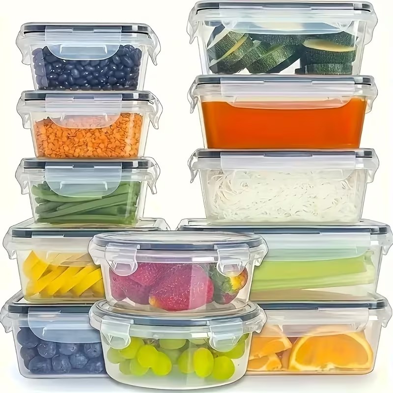 4-Piece Clear Food Storage Con - огляд і ціна Food Storage Time