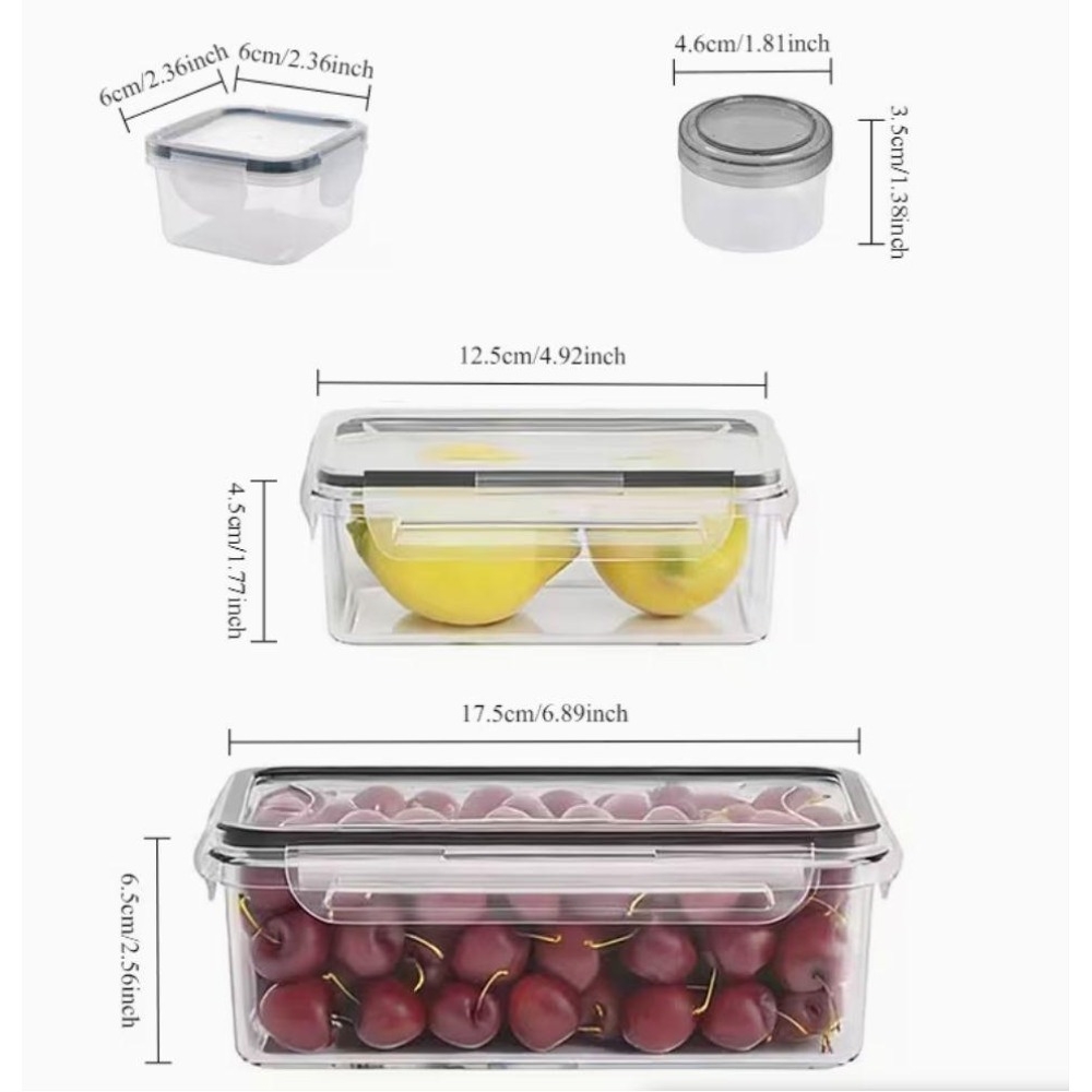 4-Piece Clear Food Storage Con - огляд і ціна Food Storage Time