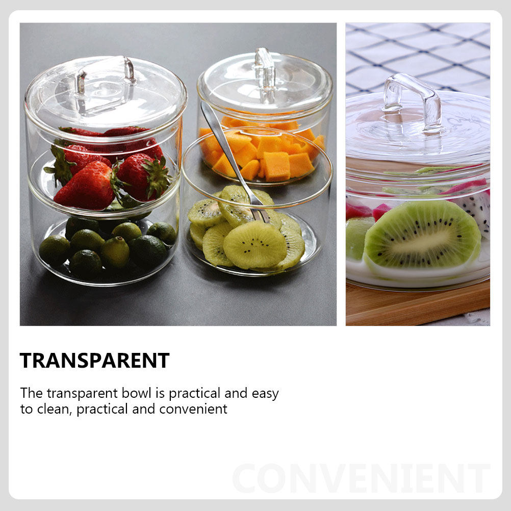 1Set Clear Glass Storage Bowl  - огляд і ціна Food Storage Bowls