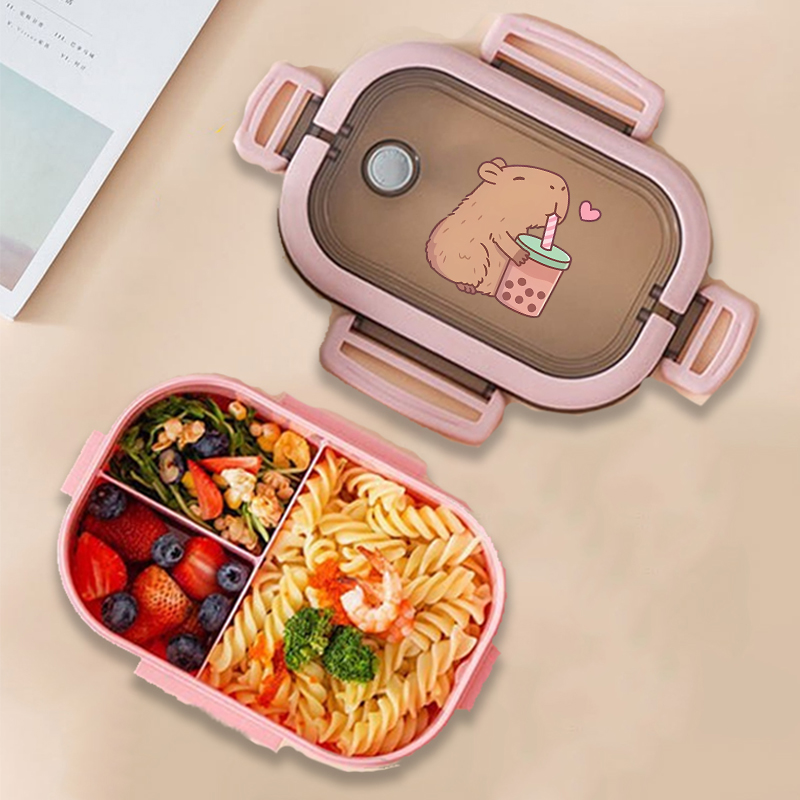 Capybara Bento Lunch Box Anime - огляд і ціна Food Storage Bins