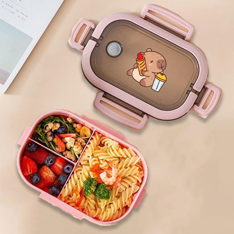 Capybara Bento Lunch Box Anime - огляд і ціна Food Storage Bins