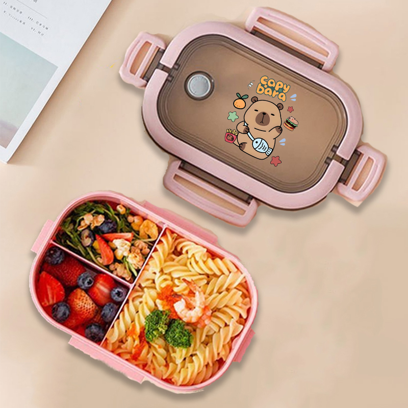 Capybara Bento Lunch Box Anime - огляд і ціна Food Storage Bins
