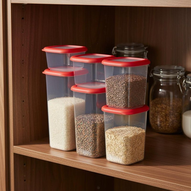 6 Pieces Airtight Food Storage - огляд і ціна Food Storage Bins