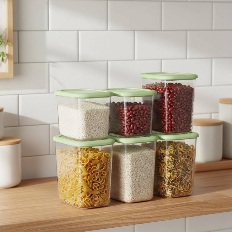 6 Pieces Airtight Food Storage - огляд і ціна Food Storage Bins