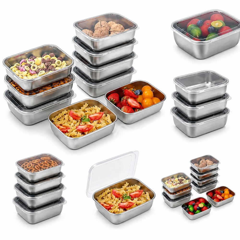 6PCS Stainless Steel Food Stor - огляд і ціна Food Storage Bowls