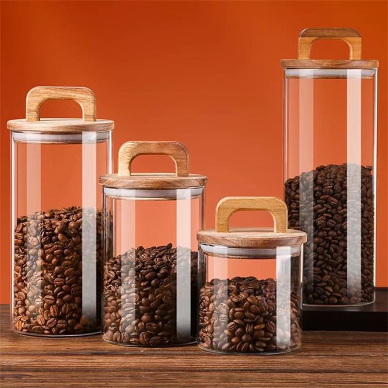 Clear Glass Jar with Bamboo Li - огляд і ціна Food Storage With Glass Lids