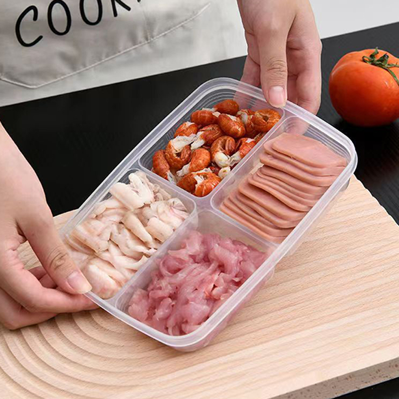 New【4 Grids Plastic Storage Bo - огляд і ціна Food Storage Safe
