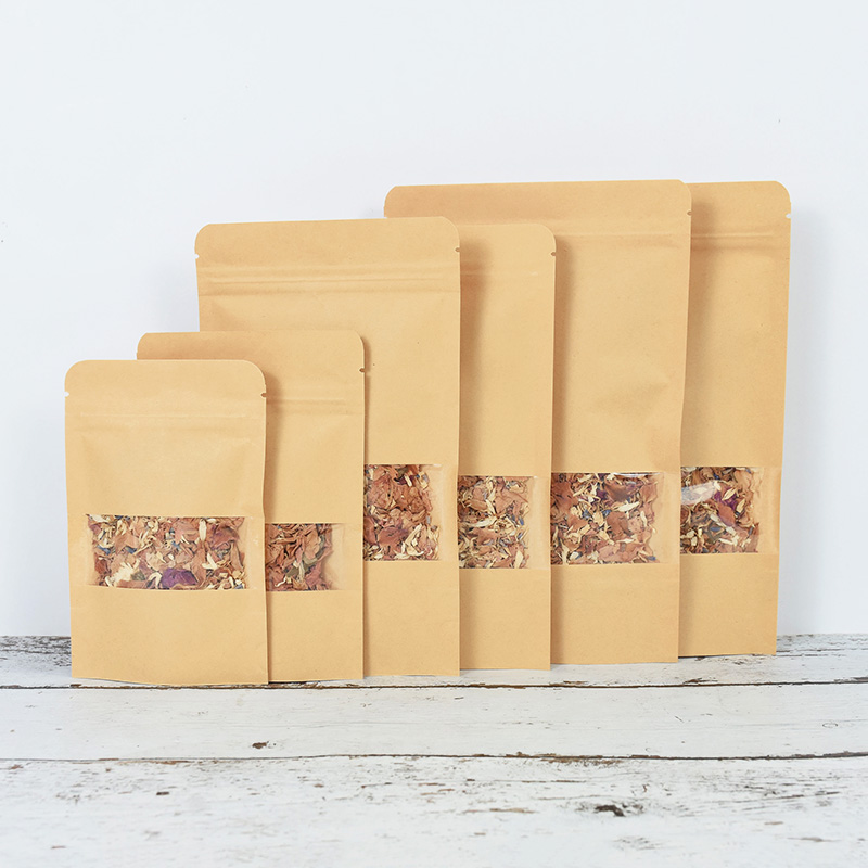 20/50pcs Kraft Paper Zip Lock  - огляд і ціна Food Storage Zip Bags