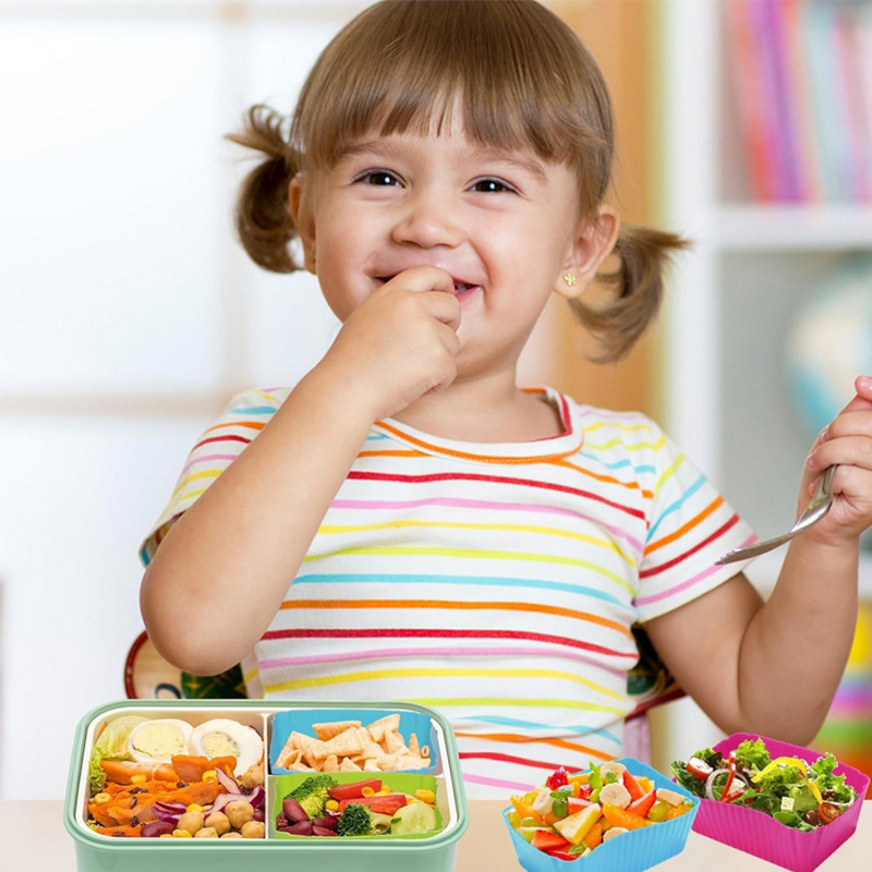 8PCS Silicone Lunch Box Divide - огляд і ціна Food Storage Dividers