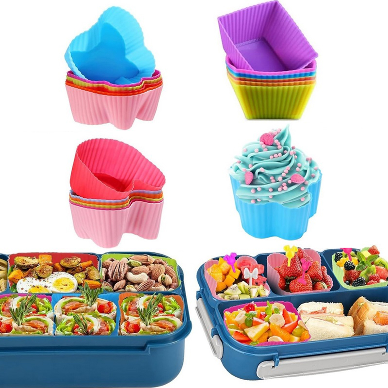 8PCS Silicone Lunch Box Divide - огляд і ціна Food Storage Dividers