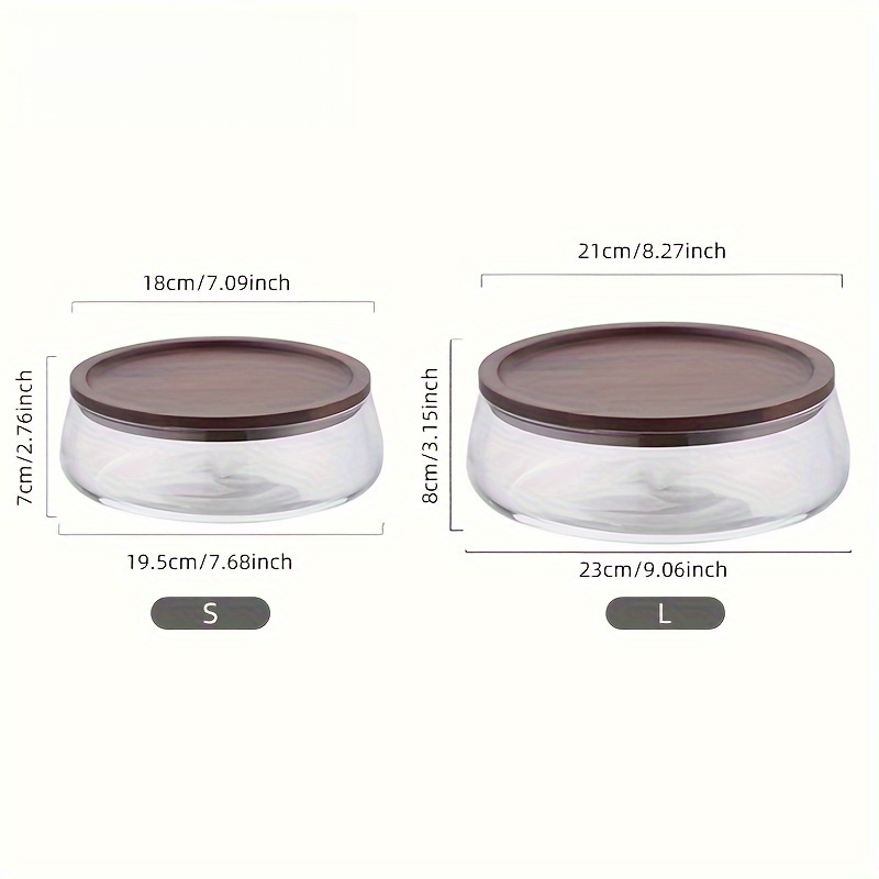 Glass Canisters with Wooden Li - огляд і ціна Food Storage Jars With Wooden Lids