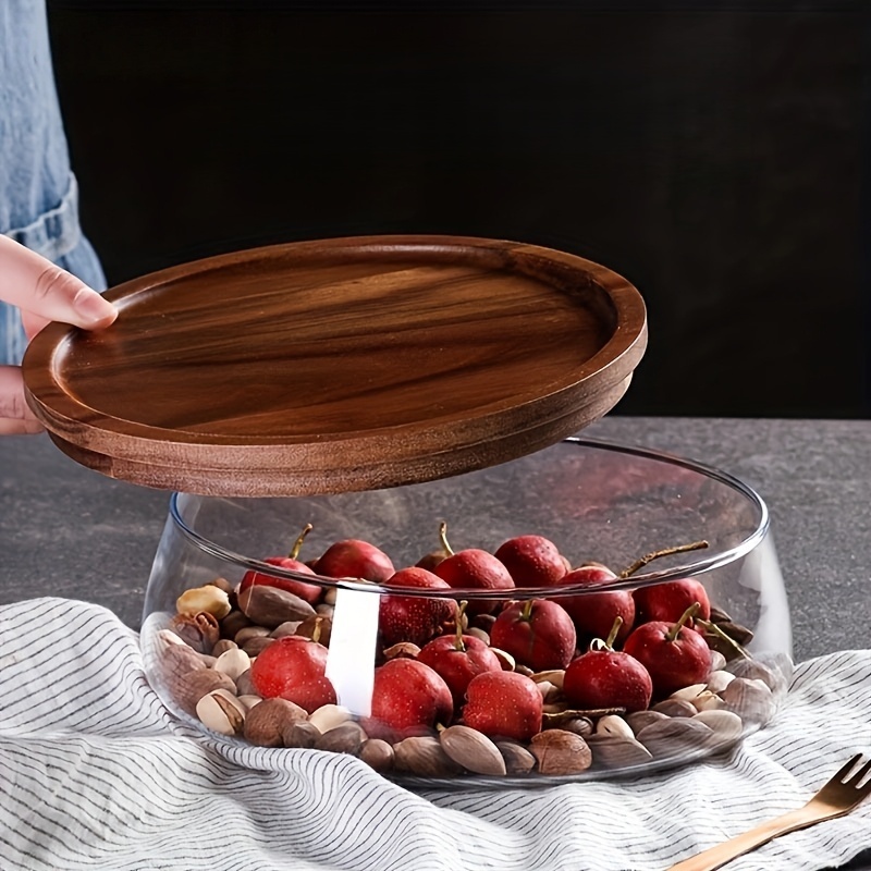 Glass Canisters with Wooden Li - огляд і ціна Food Storage Jars With Wooden Lids