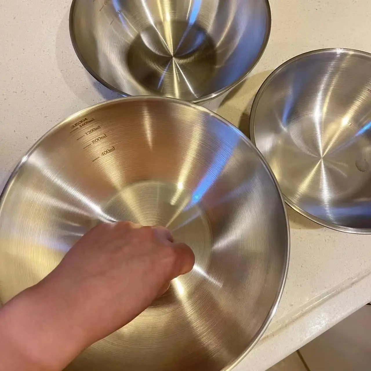 1-3 Stainless Steel Bowl Set w - огляд і ціна Food Storage Bowls