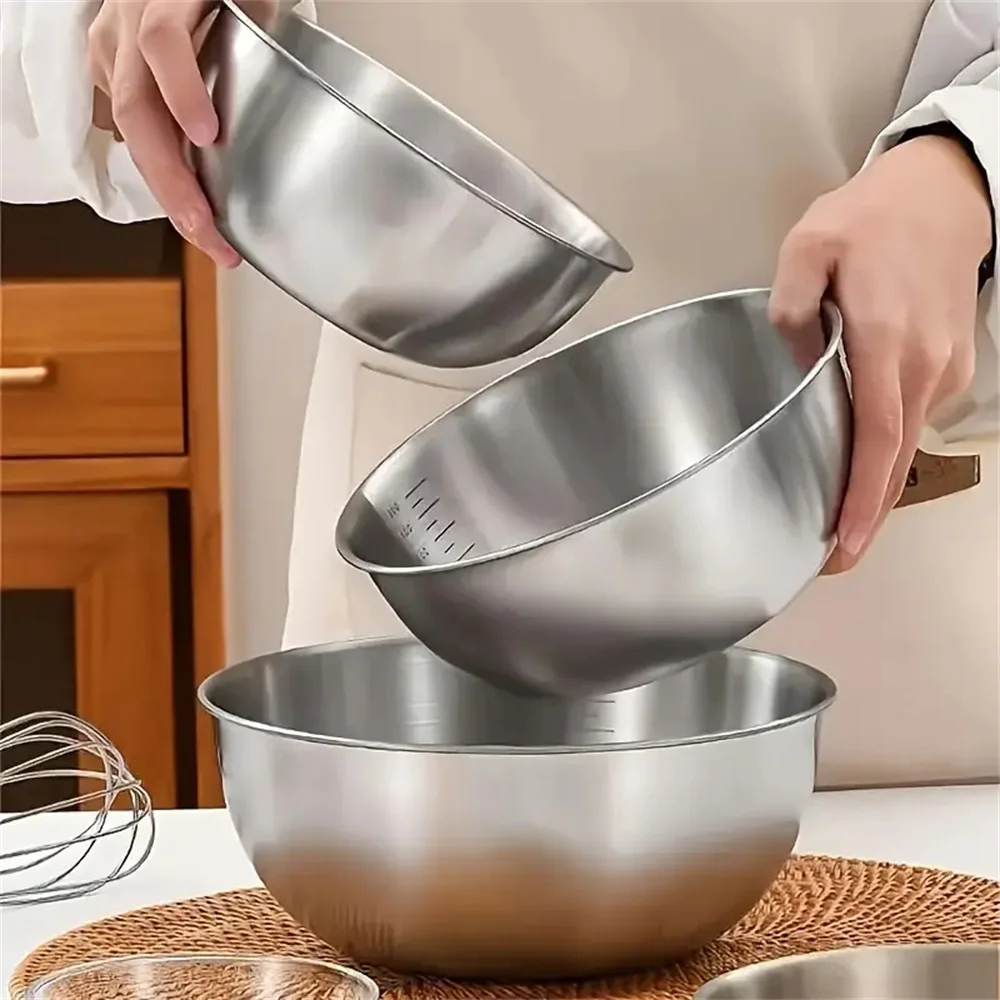 1-3 Stainless Steel Bowl Set w - огляд і ціна Food Storage Bowls