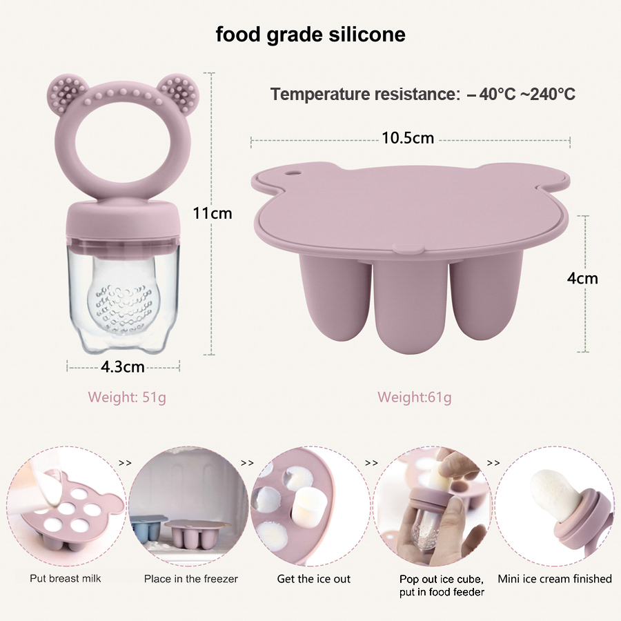 Baby Ice Cream Pops Silicone M - огляд і ціна Food Storage 1 Year