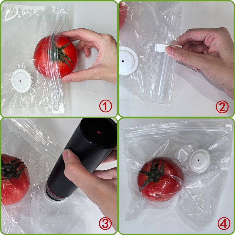 New Reusable Air Vacuum Storag - огляд і ціна Food Storage Zip Bags