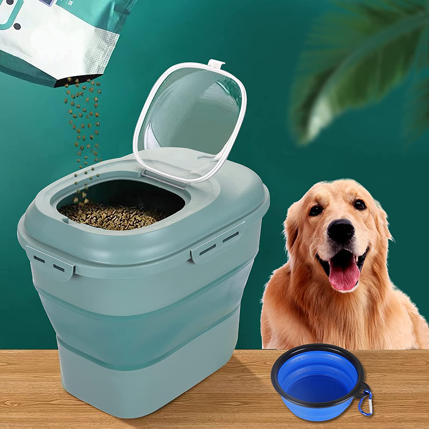 Foldable Pet Food Storage Cont - огляд і ціна Dog Food Storage Xl