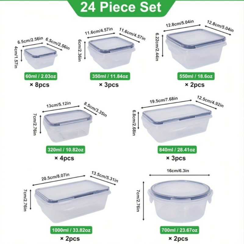 48PCS BPA-Free Food Storage Se - огляд і ціна Food Storage Time
